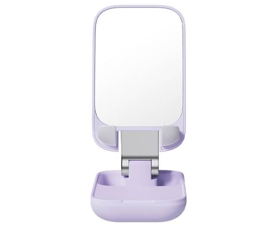 Folding phone stand Baseus with mirror (purple)