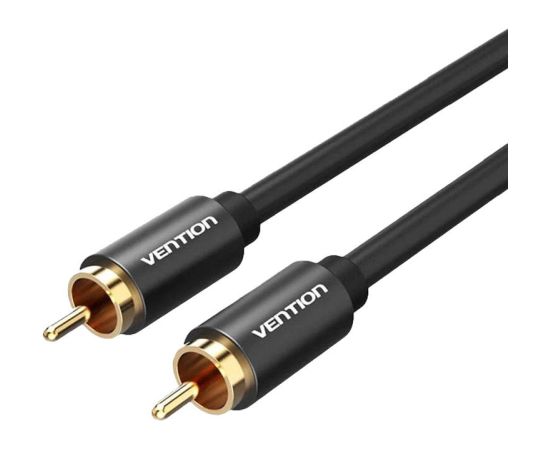 RCA Audio Cable 1m Vention VAB-R09-B100 Black Metal