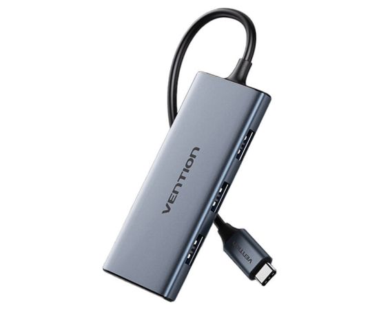 USB-C to HDMI, 3x USB 3.0, SD, TF Hub Vention TOOHB 0.15m Gray