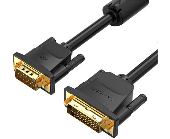 DVI(24+5) to VGA Cable 1.5m Vention EACBG (Black)