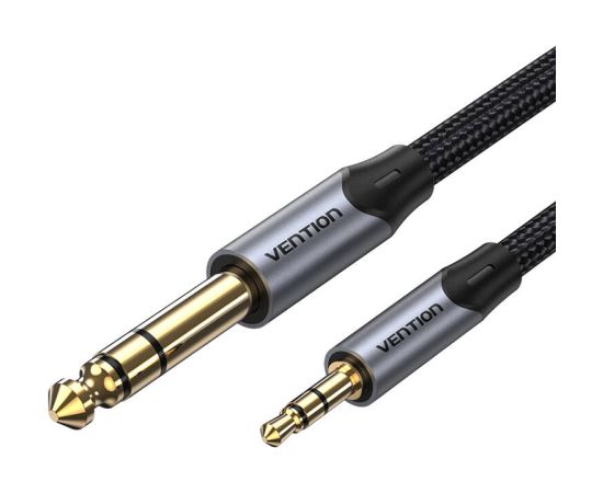 3.5mm TRS Male to 6.35mm Male Audio Cable 1m Vention BAUHF Gray