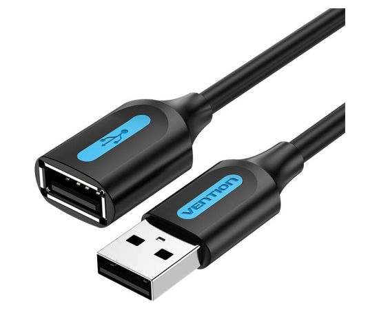 USB 2.0 male to female extension cable Vention CBIBG 1.5m Black PVC