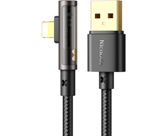 USB to lightning prism  90 degree cable Mcdodo CA-3510, 1.2m (black)
