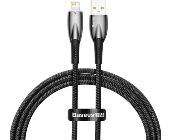 USB cable for Lightning Baseus Glimmer Series, 2.4A, 1m (Black)