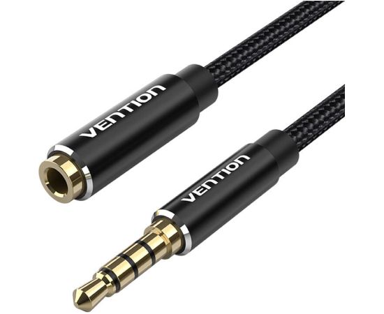 TRRS 3.5mm Male to 3.5mm Female Audio Extender 5m Vention BHCBJ Black