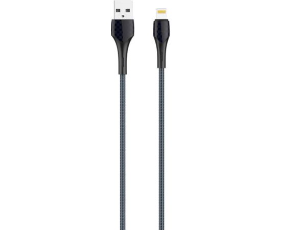 LDNIO LS521, 1m  USB - Lightning Cable (Grey-Blue)
