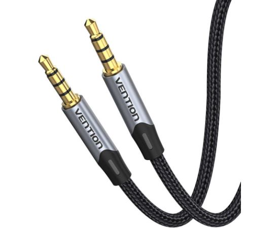 TRRS 3.5mm Male to Male Aux Cable 2m Vention BAQHH Gray
