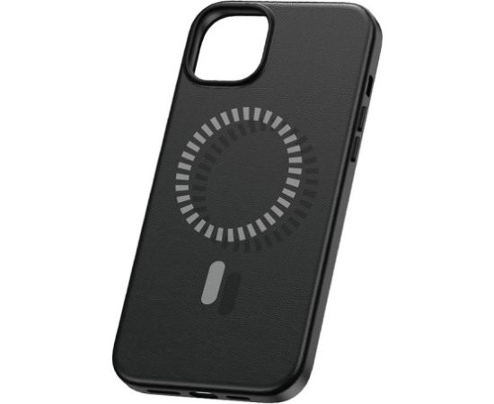 Magnetic Phone Case for iPhone 15 ProMax Baseus Fauxther Series (Black)