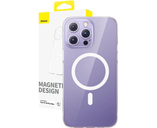 Magnetic Phone Case for iP 14 Pro Max Baseus OS-Lucent Series (Clear)