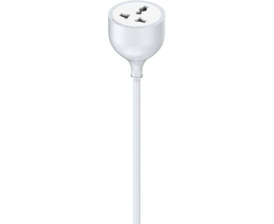 Extension cord with one AC socket LDNIO SC1017, EU/US, 5m (white)