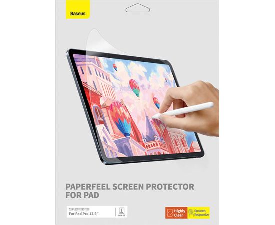 Baseus Paperfeel film For Pad Pro (2018/2020/2021/2022) 12.9″, Clear