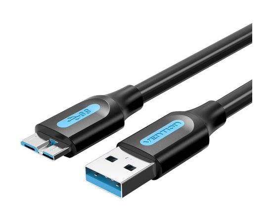 USB 3.0 A male to Micro-B male cable Vention COPBC 0.25m Black PVC