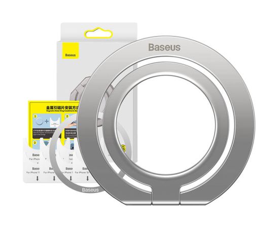 Baseus Halo Ring holder for phones (Silver)