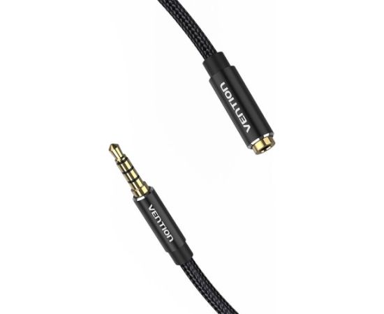 TRRS 3.5mm Male to 3.5mm Female Audio Extender 3m Vention BHCBI Black