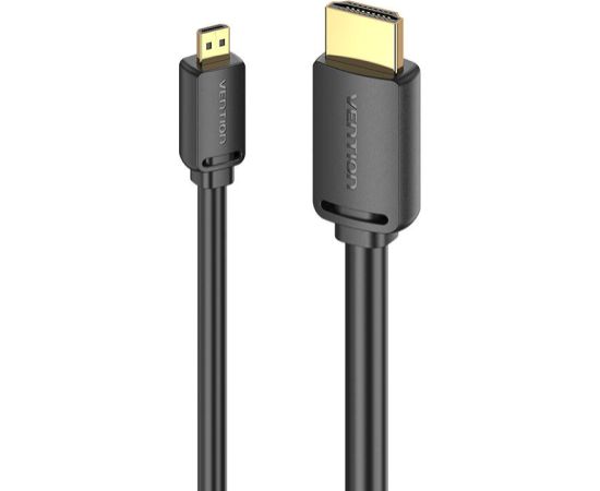 HDMI-D Male to HDMI-A Male 4K HD Cable 1m Vention AGIBF (Black)