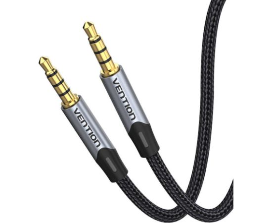 TRRS 3.5mm Male to Male Aux Cable 1m Vention BAQHF Gray