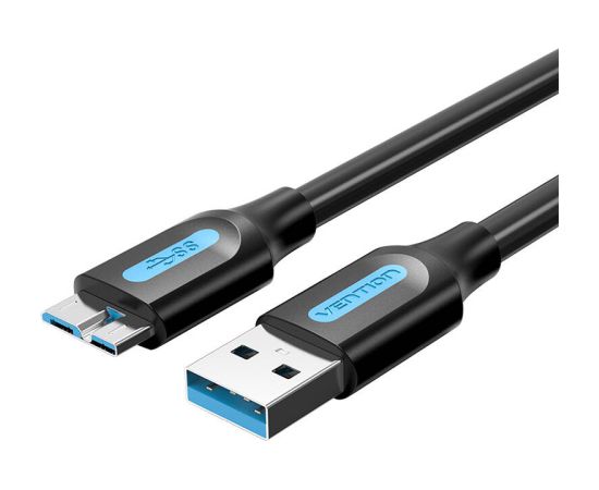 USB 3.0 A to Micro-B cable Vention COPBG 1.5m Black PVC