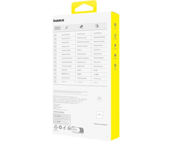 Magnetic Phone Case for iPhone 15 Plus Baseus OS-Lucent Series (Clear)