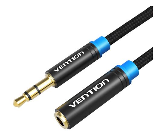 Braided 3.5mm Audio Extender 5m Vention VAB-B06-B500-M Black