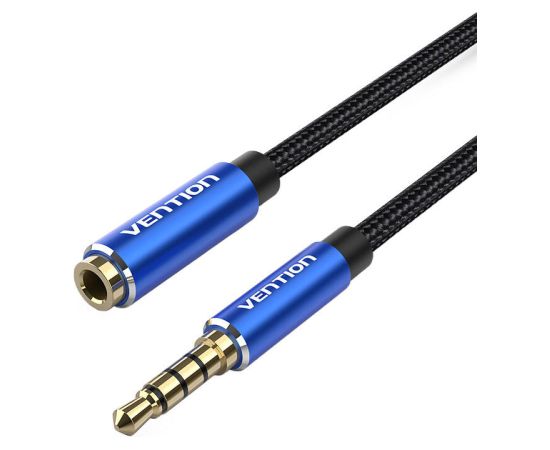 TRRS 3.5mm Male to 3.5mm Female Audio Extender 5m Vention BHCLJ Blue