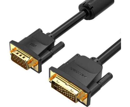 DVI(24+5) to VGA Cable 3m Vention EACBI (Black)