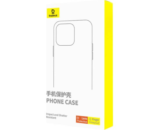 Case Baseus Synthetic Fiber iPhone 15 + tempered glass