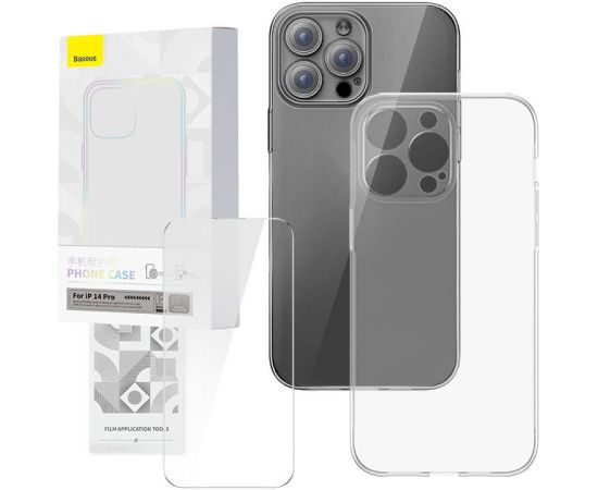 Transparent Case and Tempered Glass set Baseus Corning for iPhone 14 Pro