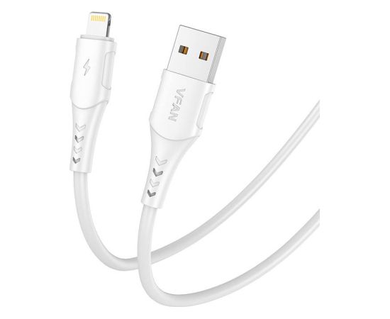 USB to Lightning cable Vipfan Colorful X12, 3A, 1m (white)
