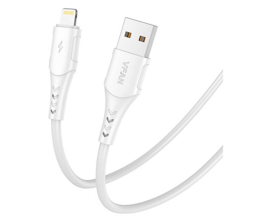 USB to Lightning cable Vipfan Colorful X12, 3A, 1m (white)