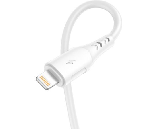 USB to Lightning cable Vipfan Colorful X12, 3A, 1m (white)