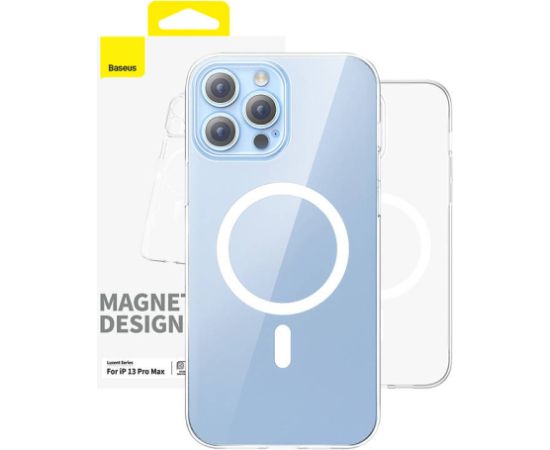 Magnetic Phone Case for iP 13 PRO MAX Baseus OS-Lucent Series (Clear)