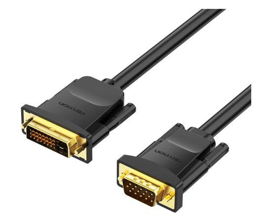 DVI(24+1) to VGA Cable 1.5m Vention EABBG (Black)