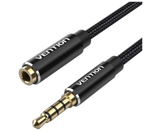 TRRS 3.5mm Male to 3.5mm Female Audio Extender 1m Vention BHCBF Black