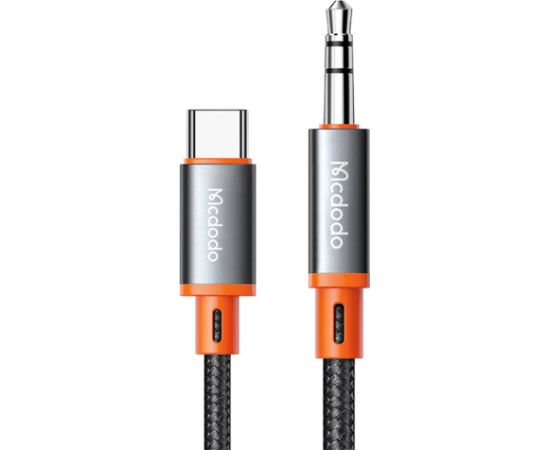 Cable Mcdodo CA-0820 USB-C to 3.5mm AUX mini jack, 1.2m (black)