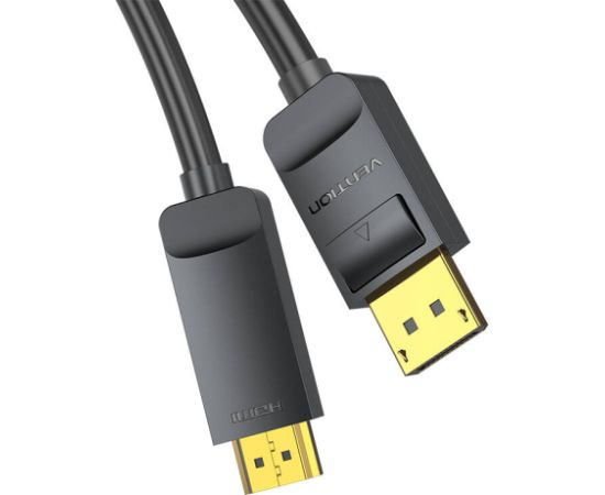 4K DisplayPort to HDMI Cable 3m Vention HAGBI (Black)