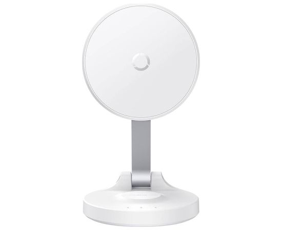 Magnetic Desktop Phone Stand Baseus MagPro self-adhesive (white)