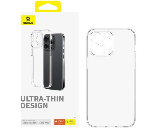 Phone Case for iPhone 15 ProMax Baseus OS-Lucent Series (Clear)