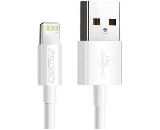 USB to Lightning cable Choetech IP0026, MFi,1.2m (white)