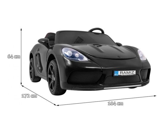 ELEKTROMOBĪLIS RAMIZ PERFECTA BLACK 24 V / 180 W / ĀTRUMS 15,5 KM/H