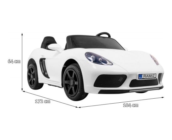 Elektromobīlis RAMIZ Perfecta White 24 V / 180 W / ātrums 15,5 km/h