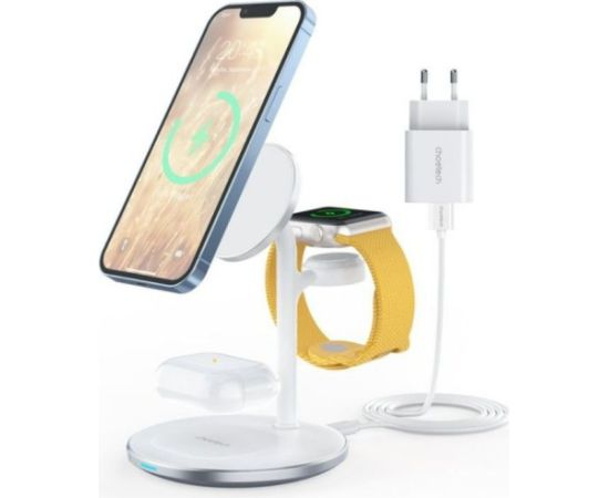 Choetech T585-F 3in1 inductive charging station iPhone 12/13, AirPods Pro, Apple Watch  White