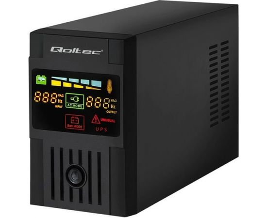 UPS Qoltec UPS MONOLITH | 1000VA | 600W | LCD | USB - 53953