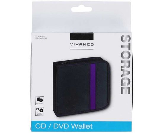 Vivanco CD/DVD кармашек 24 (31788) CD DVD Матричные Диски