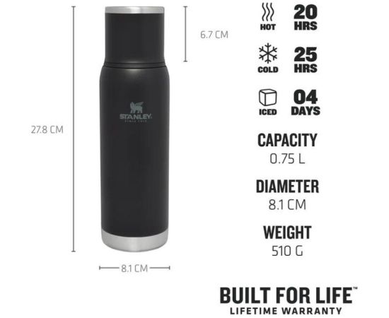 Stanley Thermos The Adventure To-Go Bottle 0,75 л черный