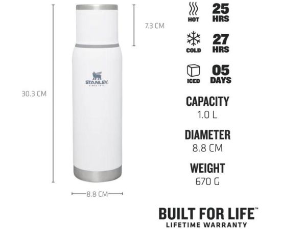 Stanley Termoss The Adventure To-Go Bottle 1L white