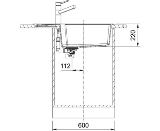 Franke Urban UBG 611-78 XL Fragranīta Iebūvējamā Virtuves Izlietne Kašmira