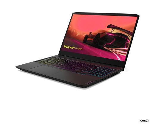 Lenovo IdeaPad Gaming 3 Laptop 39.6 cm (15.6") Full HD AMD Ryzen™ 5 5500H 16 GB DDR4-SDRAM 512 GB SSD NVIDIA GeForce RTX 2050 Wi-Fi 5 (802.11ac) Windows 11 Home Black