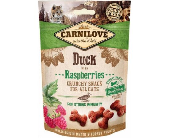 CARNILOVE Crunchy Snack Duck & Raspberries - Cat treat with duck and raspberries - 50 g