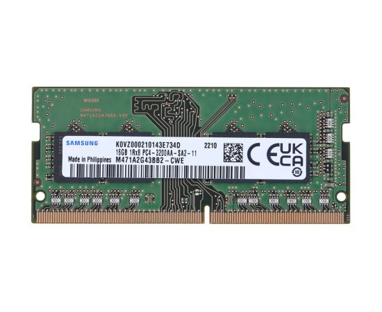 Samsung SO-DIMM 16GB DDR4 1Rx8 3200MHz PC4-25600 M471A2G43BB2-CWE