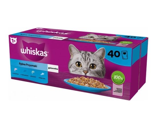 WHISKAS Fish Favourites in jelly - wet cat food - 40x85 g
